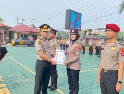 Momentum Sumpah Pemuda, Lima Personel Polres Balangan Terima Penghargaan