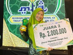 Anis Noor Hikmah Raih Juara 2 Qira’at Mujawwad, Harumkan Nama Lampihong dan UnivSM